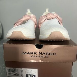 Mark Nason Women's Sneakers in White and Pink
